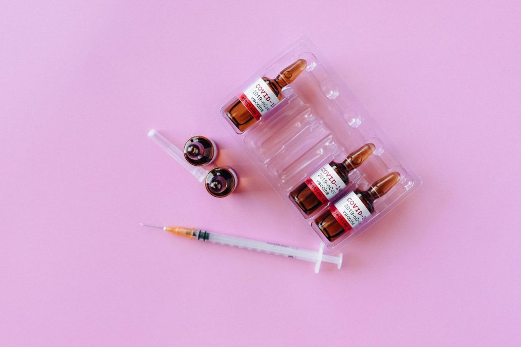 corona virus vaccine vials